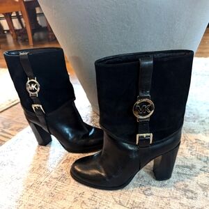 Michael Kors Suede and Leather Boots